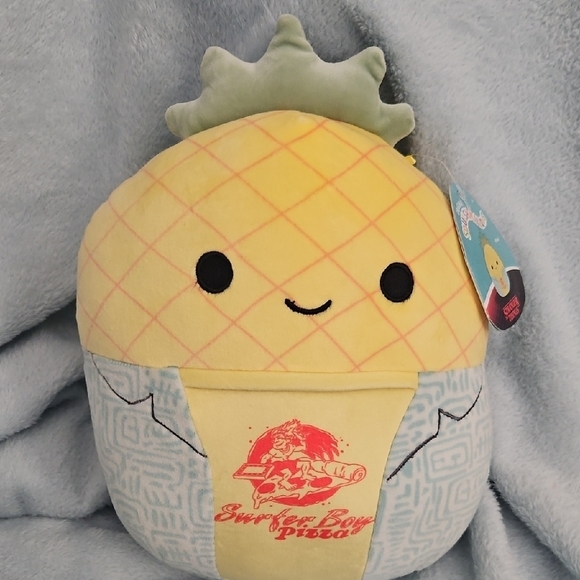 Squishmallow, original strange things. Maui in surfer, boy pizza shirt plush. - Picture 1 of 5